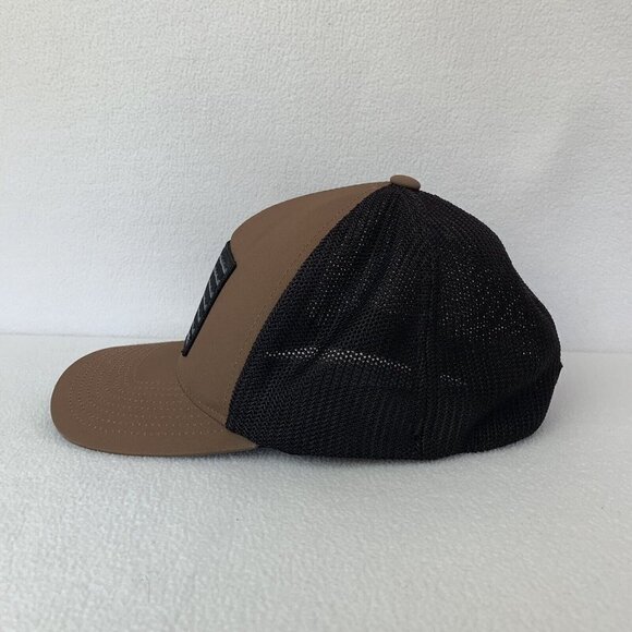 Hooey Men's Liberty Roper Black Brown Trucker Mesh Hat Flexfit Size S/M - Picture 3 of 9